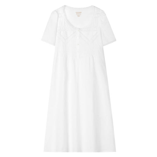 SCHIESSER舒雅铂雅欧洲进口女士纯棉亲肤透气梭织家居服睡裙