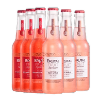 Budweiser Wild Fruit Sparkling Wine Cocktail Fruit Wine Strawberry Flavor Apple Flavor 275ml*6 Bottles Combination Pack