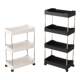 Narrow slit storage rack bathroom kitchen storage trolley