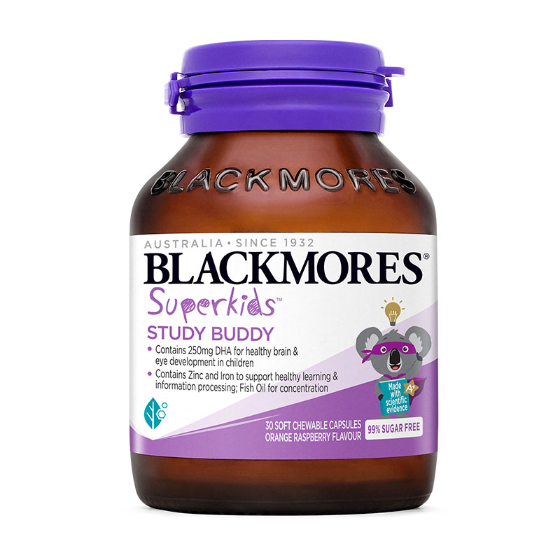 Aojiabao BLACKMORES Study Friends Children's Fish Oil DHA Zinc Omega 30 capsules Official authentic