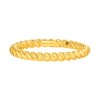 TSL Xie Ruilin gold ring 5D hard gold craft twisted plain gold pure gold ring priced gold XR266