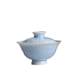 Ice flower crystal glaze ceramic covered bowl tea cup single high-end Kung Fu tea set small tea bowl with lid 2025 new style