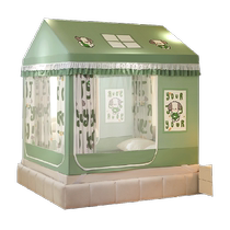 Nanjiren 2024 new anti-fall mosquito net for home bedroom installation childrens anti-fall bed yurt blackout bed curtain