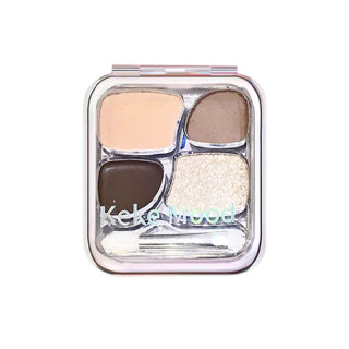 Korean water-light four-color lying silkworm eye shadow palette is mostly used to brighten the eye head pearlescent matte portable finish for beginners