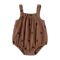 babylove baby bag fart clothes summer pure cotton gauze sling triangle harem baby crawling clothes time wave points