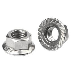 304 hexagonal flange nut 316/201 stainless steel toothed nut anti-slip screw cap M3M4M5M6M8-M20