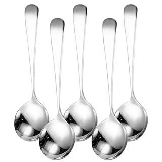 Stainless steel spoon long handle spoon thickened meal spoon student canteen tableware exquisite dessert spoon