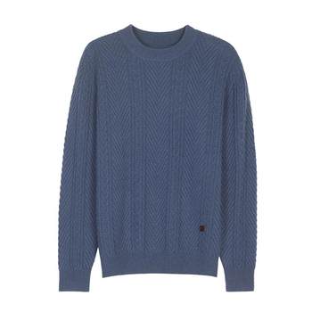 Deer king 100% pure cashmere sweater for men's round collar Deer king 100% pure cashmere sweater for men's round collar