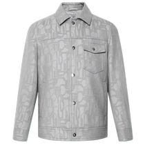 (Sheep Wool) Lilang Official Woolen Coat Mens Trendy Casual Lapel 2024 Winter Jacket Jacket