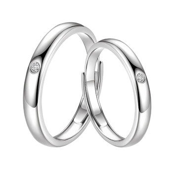 Miracle 999 pure silver lifelong couple ring