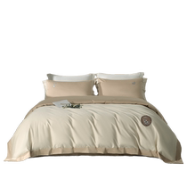 Mercury Home Textiles Xinjiang long-staple cotton four-piece light luxury set home double sheet quilt cover bedding