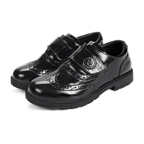Tyrannis kids spring leather shoes boys small leather shoes black childrens British style student shoes
