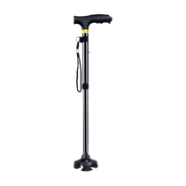 Yilunte medical crutches for the elderly four-corner crutches non-slip lightweight retractable walkers walkers