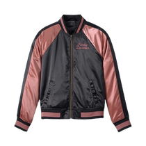 Harley-Davidson Classic Bar Shield Badge Bomber Jacket Womens Motorcycle Front Zip Casual Jacket