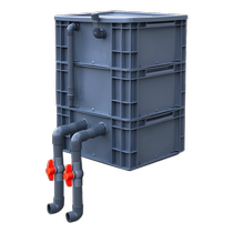 Turnover box filter box fish pond water circulation system fish tank filter upper filter trickle box external water pump device