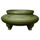 Yixing high-quality purple sand flower pot small three-legged incense burner succulent calamus cloud bamboo bonsai pot gold marble green plant pot