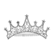 Balabala childrens headwear girl hair accessories cute and unhurt crown sweet princess crown decorated hair hoop birthday