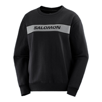 Salomon Salomon round collar necropolis black mens spring summer outdoor ESSENTIA CREW NECK M