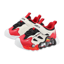 bduck little yellow duck childrens shoes boys sports shoes 2024 autumn childrens light-emitting shoes mesh baby shoes