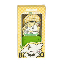 Ermutao Dog Powder Puff Hug Extra Points Powder Puff 1 Box Wet and Dry Powder Puff Special Cleaning Agent 150ml