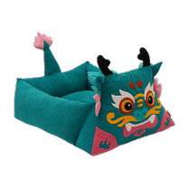 zeze New Year Cat Nest Pet Bed Year of the Dragon Winter Warm Dog Bed Hidden Dragon Crouching Tiger Chinese style enlarged thickened sofa