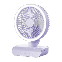 Desktop shaking head remote control electric fan air circulation fan household small lighting outdoor camping lighting ceiling fan
