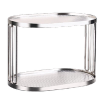 Genasi light luxury double-layer cosmetics storage rack desktop dressing large-capacity skin care product storage box