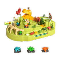 Dinosaur Disc Mountain Road Railcar Toy Boy Small Train Trespass Big Adventure Baby Puzzle Props 3 to 6 years old