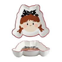 Sheli retro girls tableware gift box household high-value dishes and plate set new housewarming gift souvenir