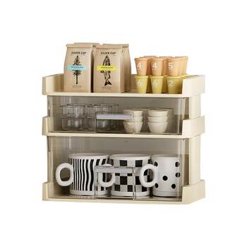 Modern housewife desktop storage box drawer partition tea bag