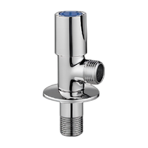 Jomoo bathroom angle valve copper alloy chrome-plated angle valve hot and cold faucet ball valve toilet accessories extended water stop valve