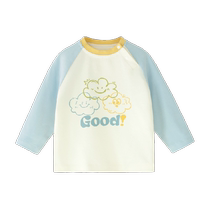 Yingbeiyi childrens long-sleeved T-shirt bottoming shirt spring and autumn pure cotton baby clothes casual cartoon sports top