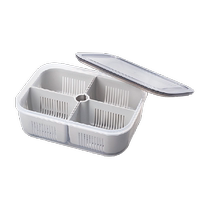 Edo crisper kitchen onion ginger and garlic storage box drainable refrigerator food grade onion and ginger preparation special packaging box