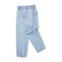 Balabala childrens clothing girls jeans childrens pants summer clothes medium and large childrens carrot trousers sweet bud waist pants