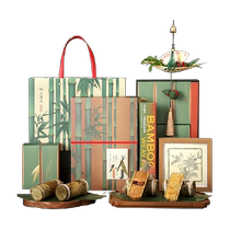 Zhiweiguan Bamboo Shangqingfeng 600g Dragon Boat Festival Zongzi National Trend Interesting Gift Box Bamboo Tube Zongzi Salty Sweet Meat Zongzi Group Buying Gift