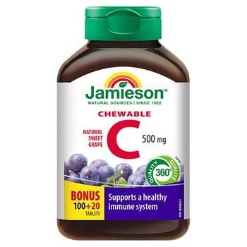 ເມັດ jamieson chewable 120 ເມັດ canada