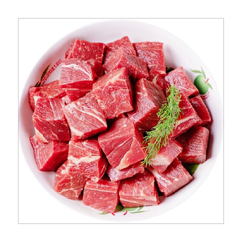 Isai's domestic grain-fed fresh cut beef brisket cubes