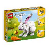 乐高三合一可爱的白兔31133儿童拼搭积木玩具8+生日礼物