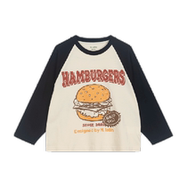 Maradin childrens clothing childrens T-shirt 2024 autumn new style boys and girls American retro raglan sleeve long-sleeved T-shirt