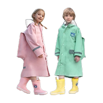 Mumeng student raincoat for boys with school bag thickened rainproof clothing for middle-aged and older children special childrens poncho for girls going to school