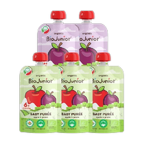 Beau Chic Baby West Plum Clay Imports Organic Fruit Puree Apple Clay Baby Covets No Add 90g * 5 sacs