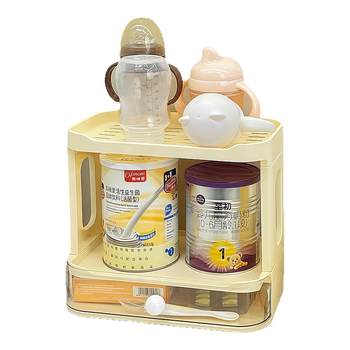 Bottle rack desktop baby feeding table complementary food tool storage box baby supplies cup drain storage rack