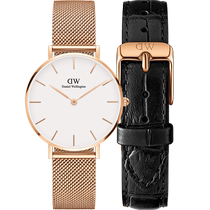 (520 подарков) DW WATCH Womens PETIITE Series Light Extravagant Gold Watch Quartz Watch 32MM