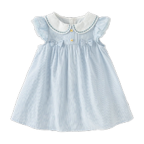 David Bella childrens dress new summer dress girls stylish striped princess dress baby casual dress