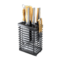 Handsome 304 couteau de cuisine en acier inoxydable étagère un couteau de cuisine domestique avec une tablette cylindrée intégrée cylindrée