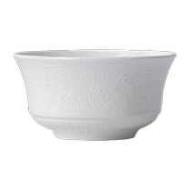 Yunzhihe high temperature underglaze color 2024 new dish set household Jingdezhen bone china tableware pure white ceramics