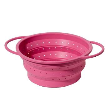 Otb folding drain basket food grade platinum silicone