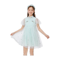 Балабала платья для девочек детская летняя одежда для детей среднего и старшего возраста новые летние платья принцессы в китайском стиле в национальном стиле