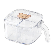 Ward Baihui seasoning box with spoon household kitchen salt shaker seasoning bottle multi-purpose spice storage box