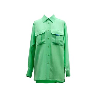 JNINA捷恩尼纳真丝长袖女衬衫前口袋设计春季新款时尚休闲